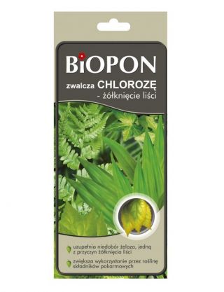 Nawóz na chlorozę - żółknięcie liści - Biopon - 20 g