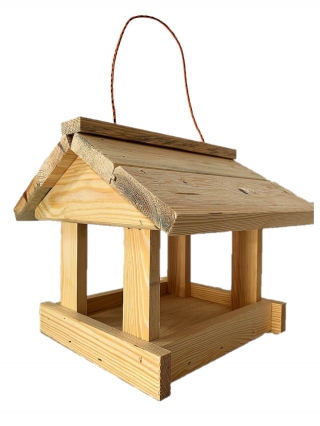Karmnik dla ptaków - klasyczny do powieszenia - surowy