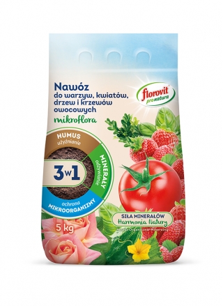 Nawóz organiczno-mineralny do warzyw - Florovit Pro Natura - 5 kg