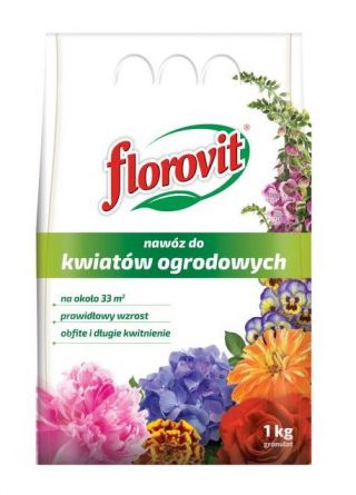 Nawóz do kwiatów ogrodowych - obfite i długie kwitnienie - Florovit - 1 kg