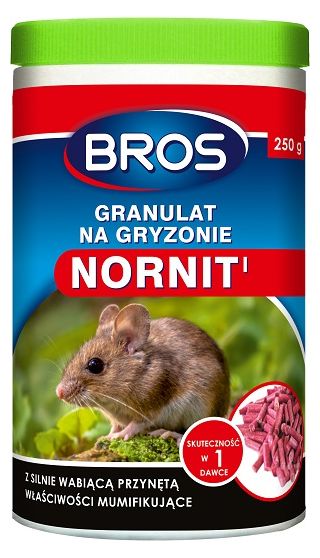 Granulat na nornice - Nornit - BROS - 250 g