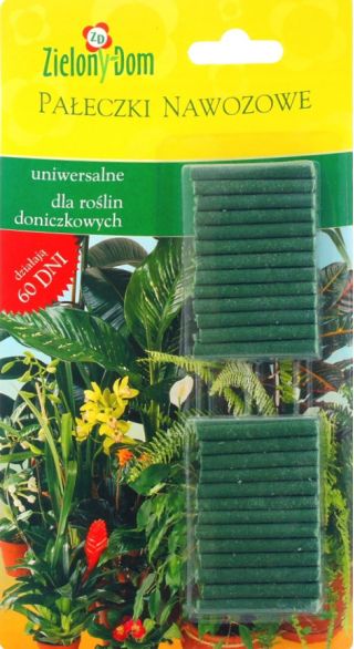 Pałeczki nawozowe uniwersalne dla roślin doniczkowych - Zielony Dom - 30 sztuk