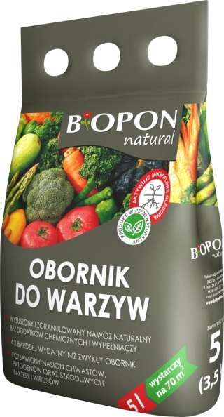 Obornik granulowany do warzyw - Biopon - 5 litrów