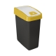 Kosz na śmieci z naciskaną pokrywą - Magne - 10 litrów - żółty capri
