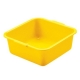 Miska kwadratowa - 34 x 34 cm - żółta