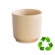 Doniczka zrobiona w 100% z materiałów z recyklingu - Satina Eco Recycled - 20 cm - kolor juty